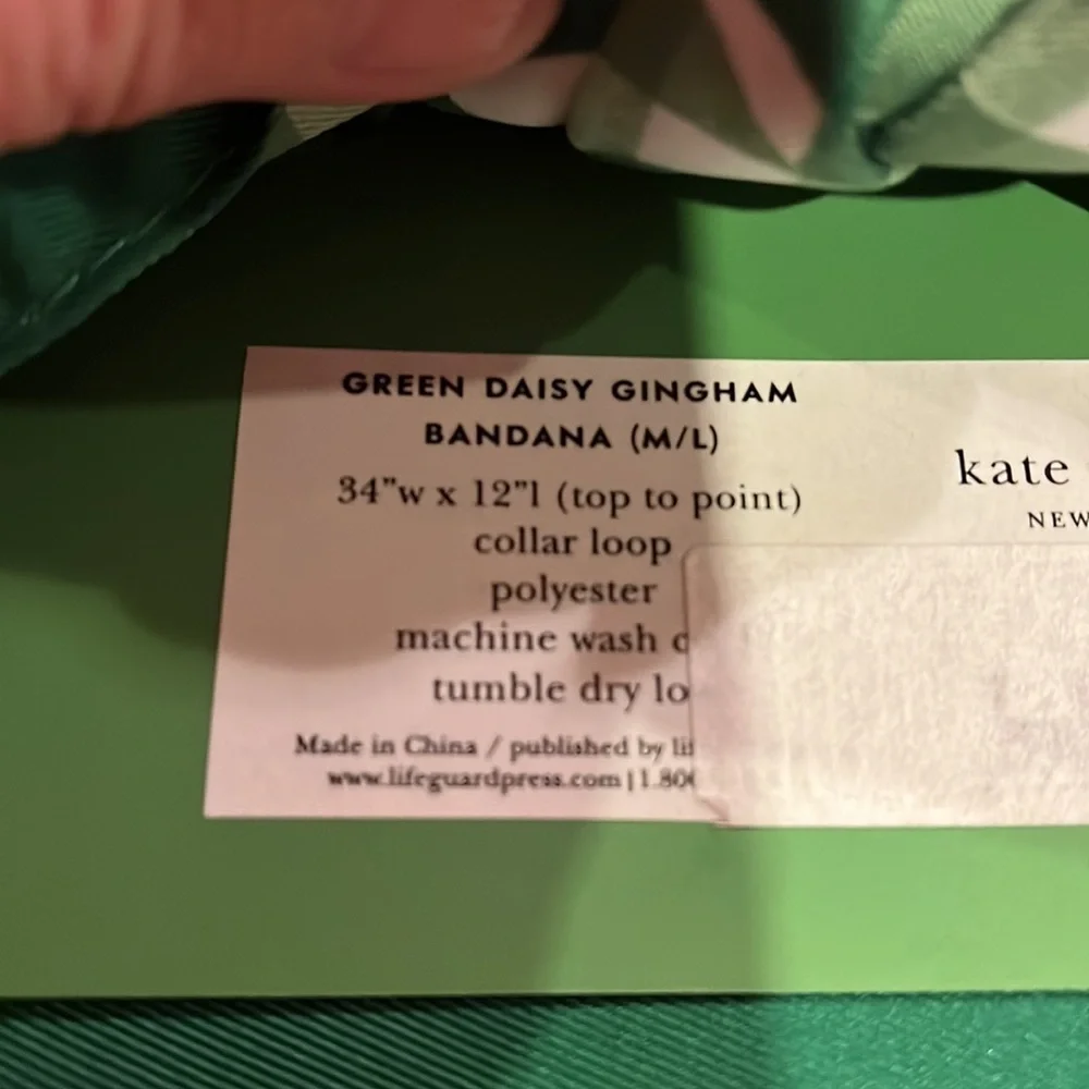NWT Kate Spade pet bandana